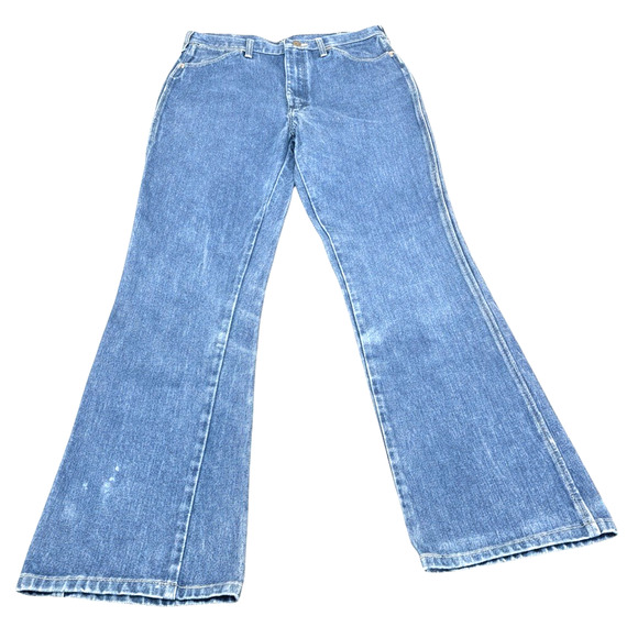 Wrangler Other - Wrangler Mens 35x36 Cowboy Cut 945DEN Regular Fit Jeans Dark Blue USA VTG